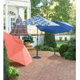 thumbnail image 2 of Plow & Hearth 7' Dia. Outdoor Patio Umbrella with Aluminum Pole, Midnight Hydrangea, 2 of 2