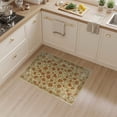 thumbnail image 2 of ODIKA Bathroom Allover Motif Aged Decorative Frame Vintage Passage for Entryway, Kitchen, Mudroom, Stain Resistant Flatwoven, 2 of 7