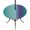 Yellow Red Green, variant on Round Outdoor Tablecloth with Umbrella Hole and Zipper, Colorful Ombre Tablecloth with Elastic Waterproof, Abstract Modern Art Aesthetics Patio Table Covers for 36" - 44" Picnic Pool Tables