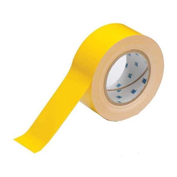 Brady Floor Tape,Yellow,2 inx100 ft,Roll 104312
