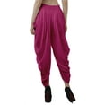 thumbnail image 2 of Moomaya Solid Punjabi Patiala Salwar Dhoti Pants For Women, Elastic Waist Relaxed Baggy Trousers, 2 of 6