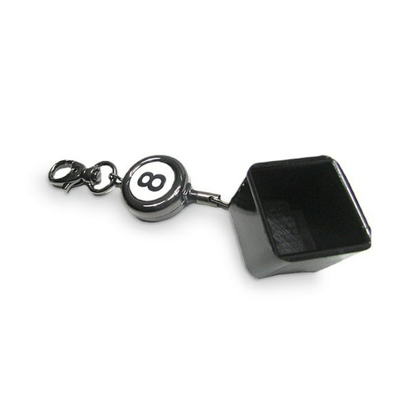 Soidarity Caja de tiza de billar de aluminio, portátil, retráctil, elegante, cinturón de cintura de 8 números, soporte para tizas de sala de billar, Billar Soidarity OD023340-00