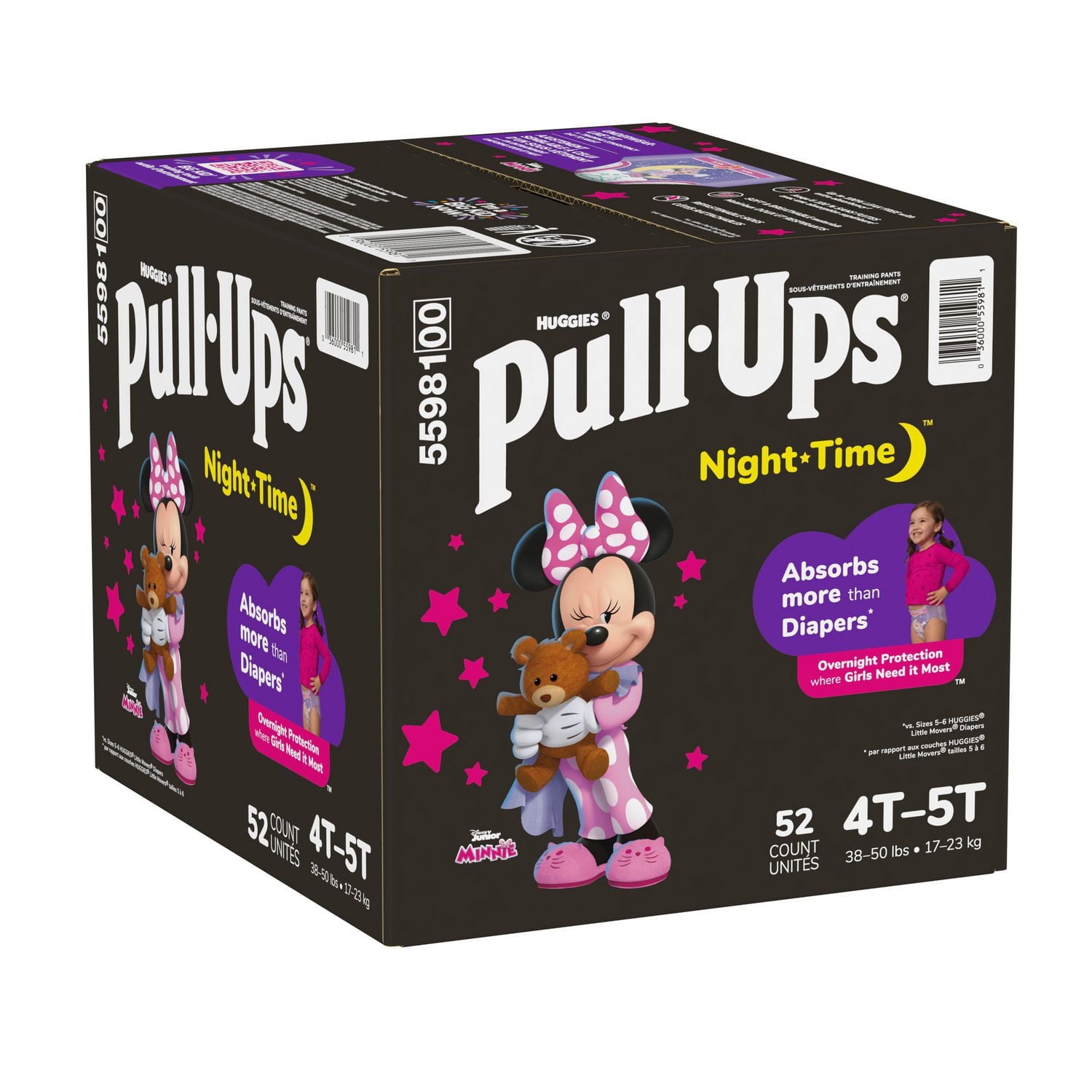 Pull-Ups Night Time Training Pants, Giga Pack, Size: 2T-6T