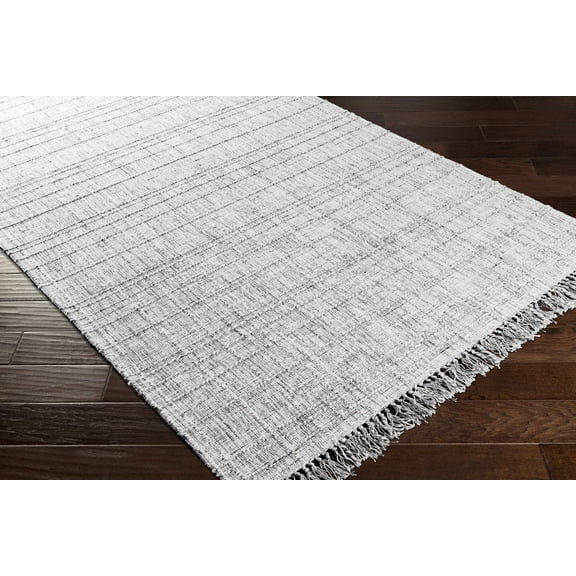 Hauteloom Delanco Living Room, Bedroom Area Rug - Contemporary - Pale Blue, Ivory, Dark Brown - 5' x 7'6"