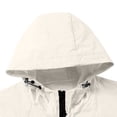 thumbnail image 5 of Guluxicc Hooded Windbreaker Jackets for Men with Pockets Drawstring Full Zipper Long Sleeve Solid Hooded Jackets for Outdoor Hiking Fall Winter, 5 of 6