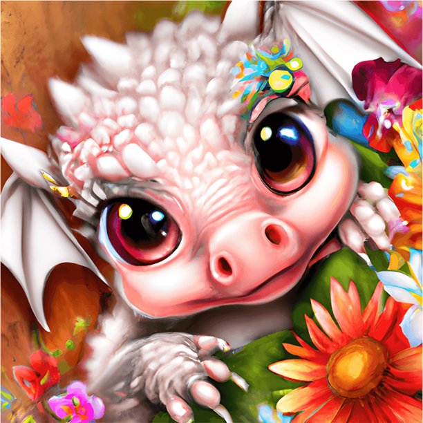 Pintura de diamante 5D DIY Taladro redondo completo Dibujos animados Pterosaurio Kit Decoración (sz4079) Hugtrwg Para estrenar