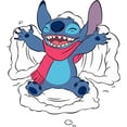 thumbnail image 2 of Lilo & Stitch Winter Snow Angel  Graphic T-Shirt, 2 of 3