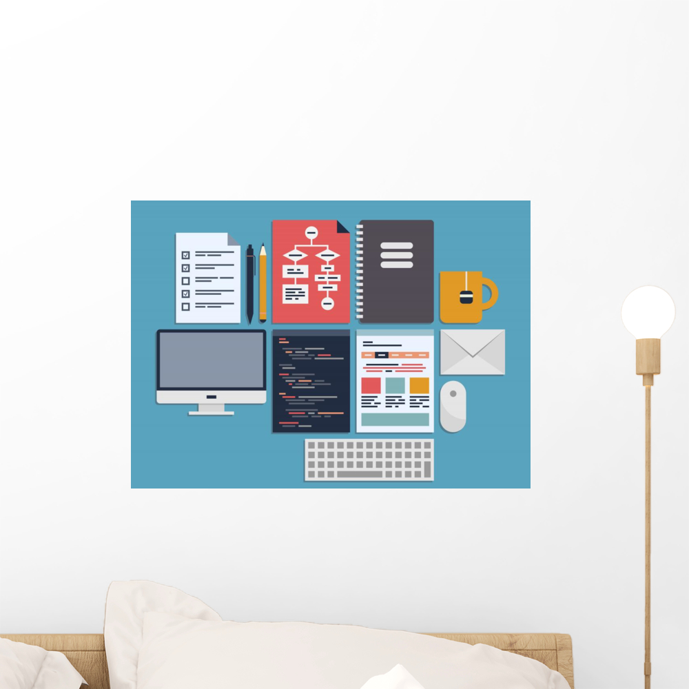 Website Programming Management Wall Mural Decal by Wallmonkeys Vinyl ...