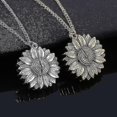 thumbnail image 4 of Collar You Are My Sunshine con colgante de mensaje grabado para mujer, 4 of 5