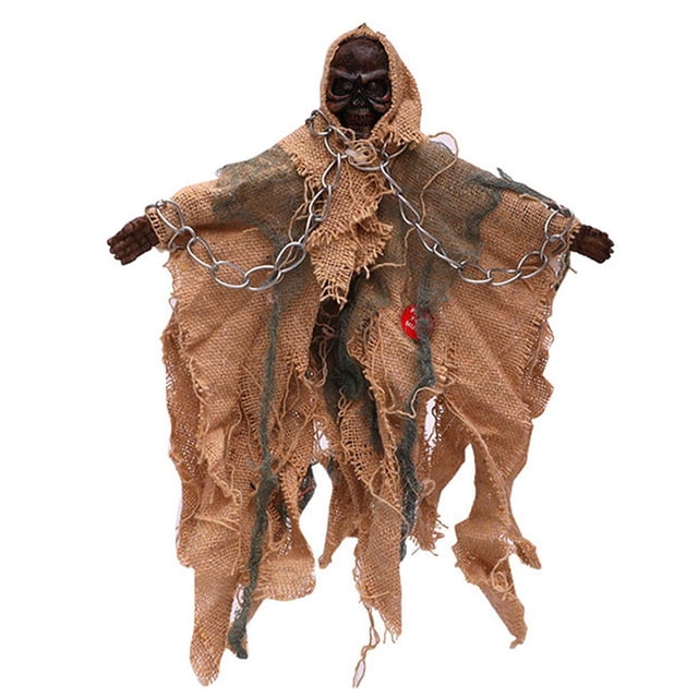 Inteprter Colgador de terror colgante esqueleto tamaño compacto pared colgante fiesta calcomanía exquisita decoración de Halloween con cordón Kits de decoración para fiestas C Inteprter HA043946-03