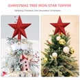 thumbnail image 4 of Kuymtek 20cm Navidad Toppers Brillo Navidad Top Star Ornamento (Rojo), 4 of 8