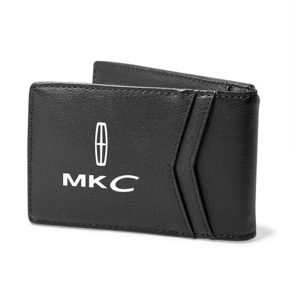 Lincoln MKC Black PU Leather Slim RFID Resistant Bi-fold Men Wallet
