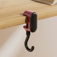 thumbnail image 4 of Lilixerw Clamp-On Under Desk Headphone Holder Backpack Hook Desk Hook with Adjustable Arm Clamp Women's Bag Handbag and Purse Holder, 4 of 6