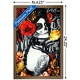 thumbnail image 3 of Día De Los Muertos - Tattoo Wall Poster, 14.725" x 22.375", Framed, 3 of 3