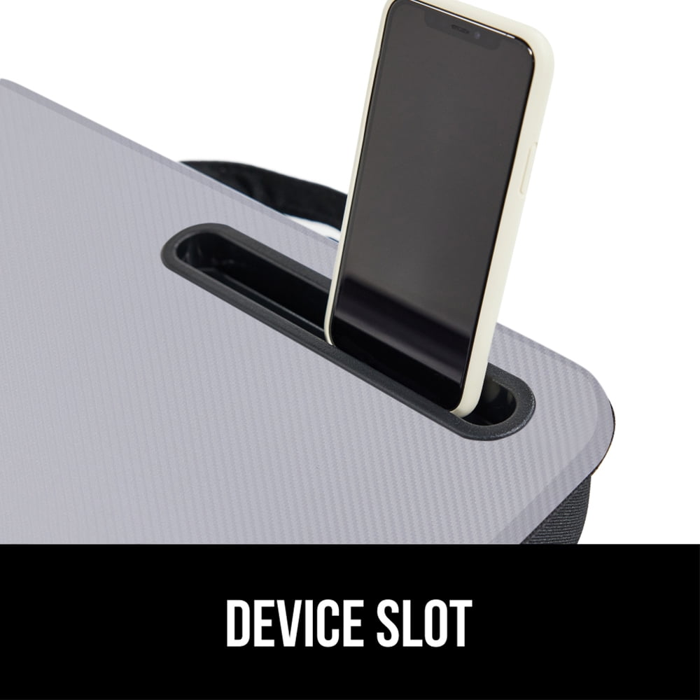GORILLA GRIP Laptop Lap Desk, Portable Tablet Stand Fits Laptops up to 15.6", Gray