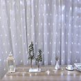 thumbnail image 4 of 96LED Christmas Cool White Net Lights, Outdoor Christmas Net String Lights Mesh Lights Garden Lights, 1.5ft x 1.5ft Fairy String Decorative Lights 8 Modes for Xmas Party Garden Decorations, 4 of 10