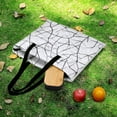 thumbnail image 6 of Colored Grid Geometry Picnic Blanket Waterproof Outdoor Beach Blanket Hand-held Pad Suitable for Travel, Camping, Beach, Family Gatherings, 6 of 8