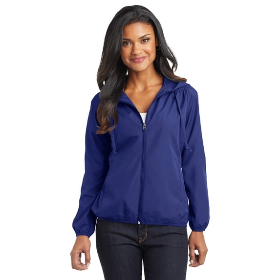 Port Authority L305 Ladies Hooded Jacket - Mediterranean Blue - 4X-Large