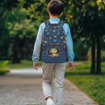 thumbnail image 3 of Uorisanigo Cute Dinosaur Backpack with Padded Straps, 17 Inch Durable Toddler School Bag for Preschool Kindergarten, Breathable Casual Daypack for Kids 5-12, 3 of 7