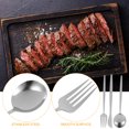 thumbnail image 2 of Miangastore 1 Set Stainless Steel Spoon Fork Tableware Steak Cutlery Home Dinnerware, 2 of 9