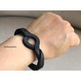 thumbnail image 5 of Impressive Weddings Anniversary Iron Gift, Men's & Women Cuff Bracelet, Hand Forged Twisted Iron Cuff Bracelet, 5 of 6
