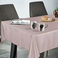 thumbnail image 2 of Rectangle Tablecloth 60x120 inch Tablecloth Stain and Wrinkle Resistant Washable Polyester Table Cloth, Decorative Fabric Table Cover for Dining Table, Buffet Parties and Camping Blush, 2 of 6