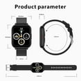 thumbnail image 3 of Q9 Pro Smart Bracelet Sports Watch 1.85'' Full-Touch Large Screen Real-time Body Temperature Monitor Health Monitor 24 Sports Modes 35 Days Standby Compatible with Android iOS, 3 of 10