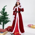 thumbnail image 4 of Disfraz de Navidad, disfraz de Reina Santa Claus para fiesta, disfraz de cosplay, disfraz largo de Caperucita Roja, 4 of 6