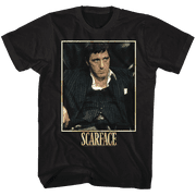Scarface Bad Guy Front And Back Print Licensed Adult T Shirt