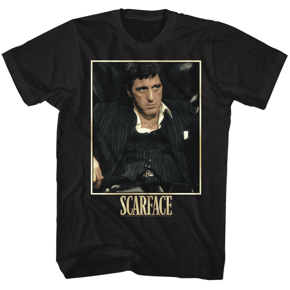 Scarface Bad Guy Black Adult T-Shirt Tee