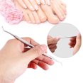 thumbnail image 1 of Double Ended Professional Ingrown Toenail Care  Lifter File Cleaner for Podiatrists and Home Use, Stainless Steel, Aid in Antiseptic Cream Application, 1 of 7