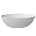 thumbnail image 4 of Anzzi FT-AZ510 66.5 in. Cestino Stone Freestanding Bathtub in White, 4 of 4