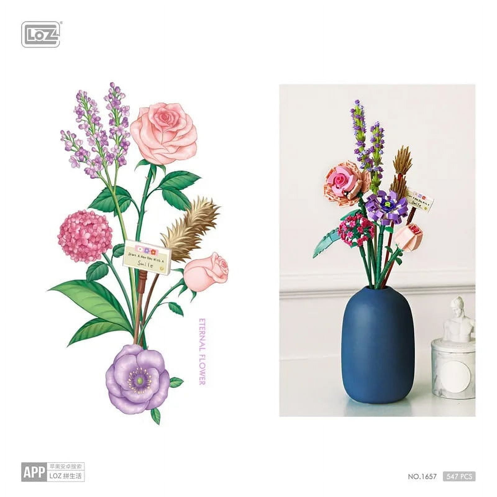 Jeu De Construction Fleurs En Briques - Neuf - Pour Enfants 7-8 Ans - Décoration