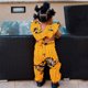 thumbnail image 3 of Gibobby pantalones de yoga Mono de manga infantil Fly Girls Toddler Ankara Romper 6M-4Y estilo sin espalda tradicional africano niñas y mono(Amarillo， 6-18 Meses), 3 of 5
