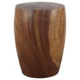 thumbnail image 3 of Strata Furniture 20x15" Traditional Monkey Pod Wood Merlot End Table in Walnut, 3 of 6