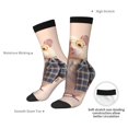 thumbnail image 6 of Honeii Cute Mouse In Glasses Print Adult Socks,Crew Socks,Casual Calf Socks,Daily Wear Socks for Men & Women, Perfect for Sports, Casual and Everyday Use, 6 of 6