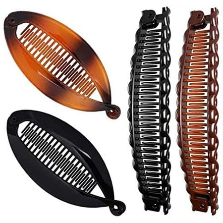 4Pcs Banana Hair Clips Rounded Edges Hair Comb Clips for Thick Curly Hair Vintage Hair Accessories Fishtail Fish Shape Ponytail Holer Claws Grips Clamp for Women Girls | Walmart Canada 4Pcs Banana Hair Clips Rounded Edges Hair Comb Clips for Thick Curly Hair Vintage Hair Accessories Fishtail Fish Shape Ponytail Holer Claws Grips Clamp for Women Girls | Walmart Canada