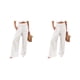 thumbnail image 3 of Pantalones Mujer Minnieouse Verano Primavera Casual Largo Suelto Blanco S 2piezas, 3 of 6