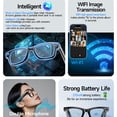 thumbnail image 6 of E EYAFA Ai Smart Sunglasses with 8-Megapixel High-Definition Camera AI Photo Recognition AI Smart Translation Dual Microphone 4GB RAM+32GB ROM -Black, 6 of 27