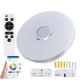 thumbnail image 1 of Lámpara de techo con audio Bluetooth, luz led redonda para dormitorio, luz led de colores de 30 cm, 1 of 6