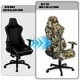 thumbnail image 5 of Xoenoiee Hunting Camo Print Gaming Chair Covers, Stretch Computer Chair Cover Ergonomic Office Chair Cover Anti Cat Scratch Protection Computer Gamer Chair Slipcovers, Anti-Slip Racing Chair Covers, 5 of 7