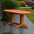 thumbnail image 2 of A &amp; L Furniture Poly 72 x 33 in. Oval Outdoor Dining Table, 2 of 11