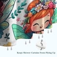 thumbnail image 6 of Colorful Fairy Princess Pattern Shower Curtain 84"x72" ,Bathroom Decorative Shower Curtains Set with 12 Hooks,Modern Waterproof Washable Shower Curtain, 6 of 6