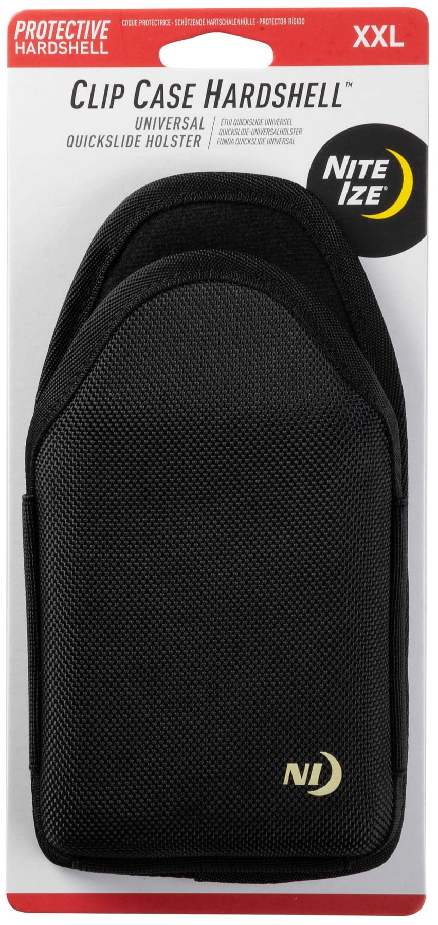 Nite Ize Clip Case Hardshell Universal QuickSlide Holster, Protective Open Top Phone Holster with Belt Clip, XL Nite Ize Clip Case Hardshell Universal QuickSlide Holster, Protective Open Top Phone Holster with Belt Clip, XL
