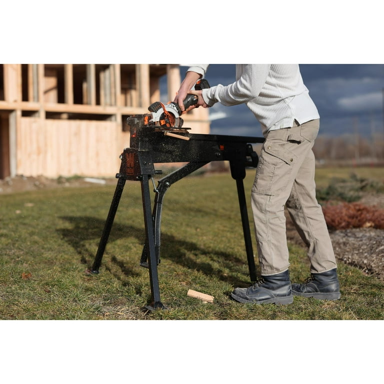 WEN 600-Pound Capacity Portable Clamping Saw Horse and Work Bench