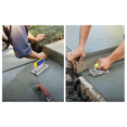 thumbnail image 1 of 2X Stainless Steel Concrete Hand Edger and Groover Tools Set Plaster Stucco Cement Finishing Kit, 1 of 1