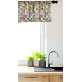 thumbnail image 3 of Ambesonne Floral Window Valance, Energetic Spring Colors Abstract Drawing Narcissus and Magnolia Flowers, Curtain Valance for Kitchen Bedroom Decor with Rod Pocket, 54" X 12", Multicolor, 3 of 3