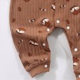 thumbnail image 7 of Gibobby Infant Newborn Baby Girls Clothes Soft Rompers 3 6 9 12 18 24Months 2T Long Sleeve Onesie Sleepwear Infant Baby Fall Winter Clothes(9-12 Months,Brown), 7 of 7