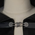 thumbnail image 5 of Hvyesh Renaissance Hooded Cape Victorian Capelet Medieval Cloak Halloween Cropped Robe, 5 of 9