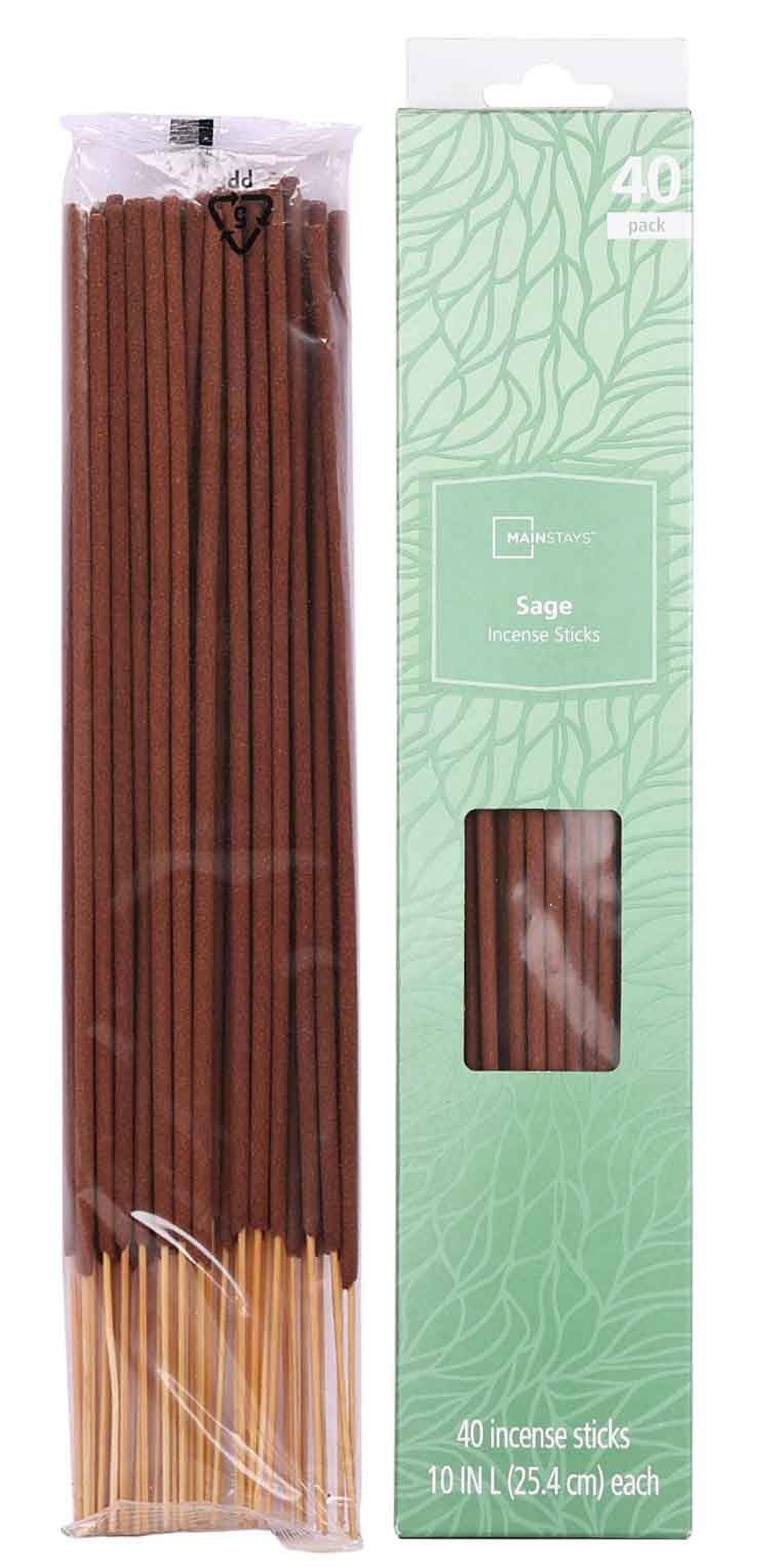 (8 pack) Mainstays Incense Sticks, Sage Fragrance (Light Green), 40 Pack